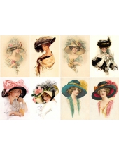 Декупажная карта  Женщины (FW-003)