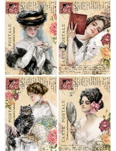 Декупажная карта  Женщины (FW-029)