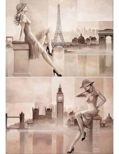 Декупажная карта  Женщины (FW-037)