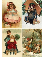 Декупажная карта новогодняя (NY-005)