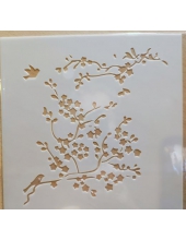 m21 Трафарет пластиковый гибкий "Дерево" 13 на 13 см