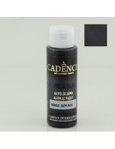 Фото Акрилова фарба Cadence Premium Acrylic Paint, 25 мл CP-0002 Чорний