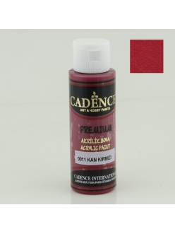 Акрилова фарба Cadence Premium Acrylic Paint, 25 мл CP-0011 Кроваво червоний