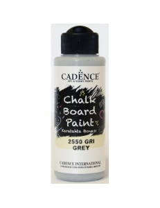 Фото Акриловая краска для меловых досок Cadence Chalkboard Paint, 120 мл Серый