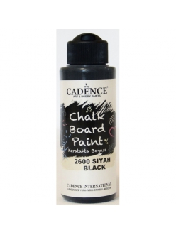 Акриловая краска для меловых досок Cadence Chalkboard Paint, 120 мл Чёрный