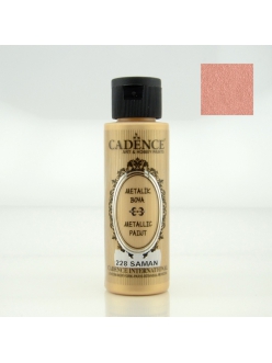 Акриловая краска Cadence с эффектом металлик Metallic Paint, 70 мл Соломенный 228