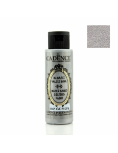 Фото Акриловая краска с эффектом золочения Cadence Water Based Gilding Paint, 70 мл Серебро 102