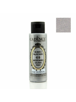 Акриловая краска с эффектом золочения Cadence Water Based Gilding Paint, 70 мл Серебро 102