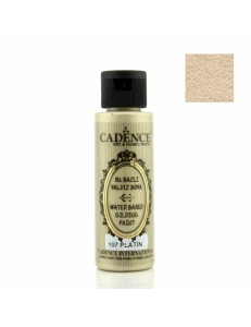 Фото Акриловая краска с эффектом золочения Cadence Water Based Gilding Paint, 70 мл Платина 107