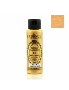 Фото Акриловая краска с эффектом золочения Cadence Water Based Gilding Paint, 70 мл Супер золото 108