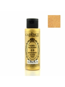 Акриловая краска с эффектом золочения Cadence Water Based Gilding Paint, 70 мл Золотая пыль 120