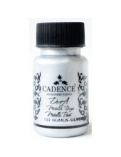 D132 Акриловая краска Cadence Dora Metallic Paint, 50 мл. Срібло