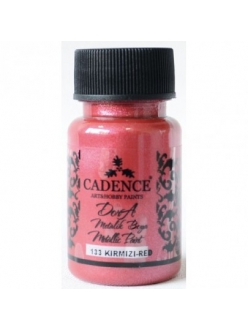 D133 Акрилова фарба Cadence Dora Metallic Paint, 50 мл. Червоний