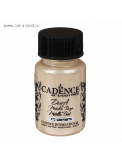 D172 Акрилова фарба Cadence Dora Metallic Paint, 50 мл Шампань