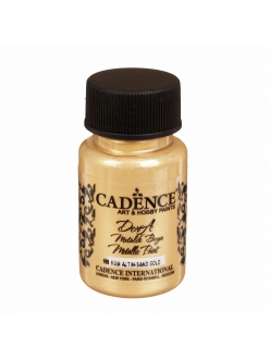 D198 Акрилова фарба Cadence Dora Metallic Paint, 50 мл Золотий пісок